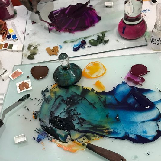 "Make Your Own Watercolor" Hands-On Workshop, 8 full pans