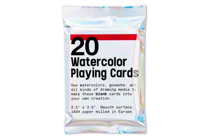 Watercolor Playing Cards, Pack of 20